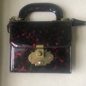 Anthropologie Miss Albright Glossy Crossbody Bag
